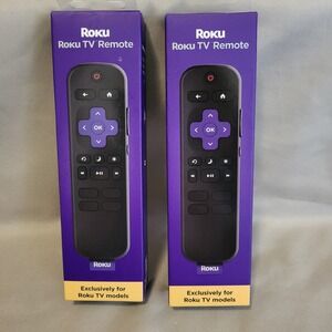 Roku TV‎ Remote RCC1RW Replacement for Roku TV Models New Open Box 2 Pack